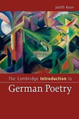 The Cambridge Introduction to German Poetry - Judith Ryan - cover