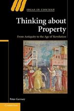 Thinking about Property: From Antiquity to the Age of Revolution