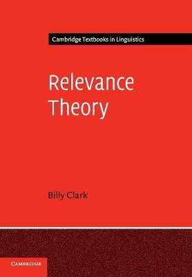 Relevance Theory - Billy Clark - cover
