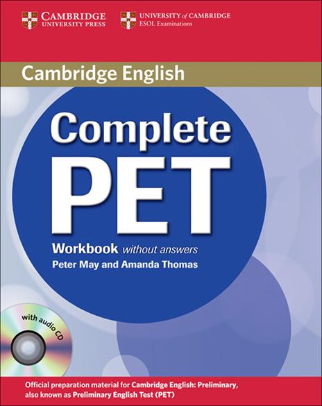 Complete PET Workbook without answers with Audio CD - Peter May,Amanda Thomas - cover