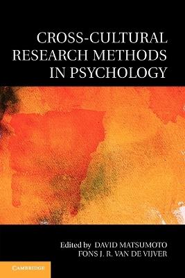 Cross-Cultural Research Methods in Psychology - cover