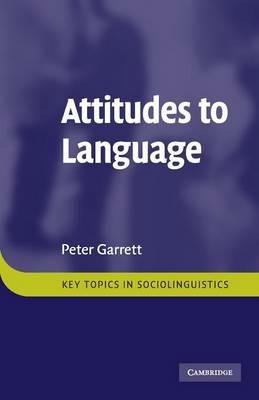 Attitudes to Language - Peter Garrett - cover