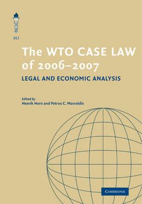 The WTO Case Law of 2006-7 - cover