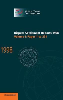 Dispute Settlement Reports 1998: Volume 1, Pages 1-231 - cover
