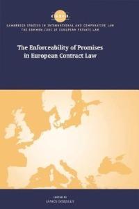 The Enforceability of Promises in European Contract Law - cover