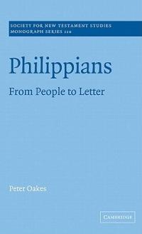 Philippians: From People to Letter - Peter Oakes - cover