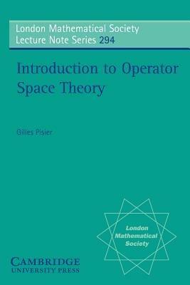 Introduction to Operator Space Theory - Gilles Pisier - cover