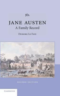 Jane Austen: A Family Record - Deirdre Le Faye - cover