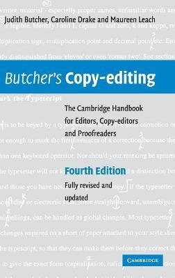 Butcher's Copy-editing: The Cambridge Handbook for Editors, Copy-editors and Proofreaders - Judith Butcher,Caroline Drake,Maureen Leach - cover