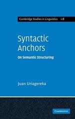 Syntactic Anchors: On Semantic Structuring