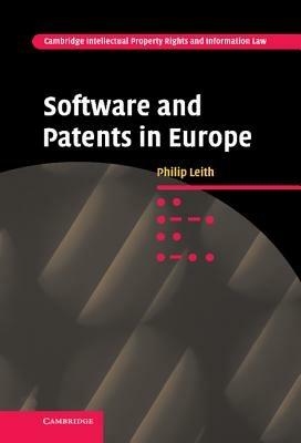 Software and Patents in Europe - Philip Leith - cover