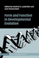 Form and Function in Developmental Evolution - cover