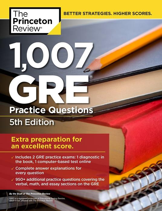 1,027 GRE Practice Questions: GRE Prep for an Excellent Score - Princeton Review - cover