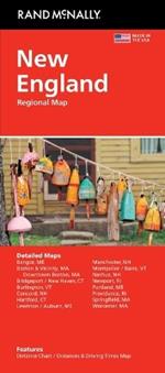 Rand McNally Easy to Read: New England Regional Map: New