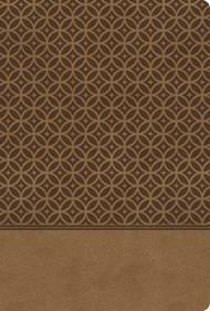 KJV Study Bible, Large Print, Leathersoft, Tan, Thumb Indexed, Red Letter: Second Edition