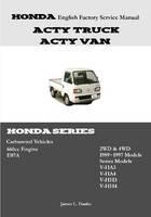 Honda Acty English Factory Service Manual