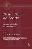 Christ, Church and Society - David Fergusson - cover