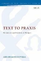 Text to Praxis: Hermeneutics and Homiletics in Dialogue - Abraham Kuruvilla - cover