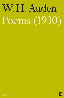Poems (1930) - W.H. Auden - cover