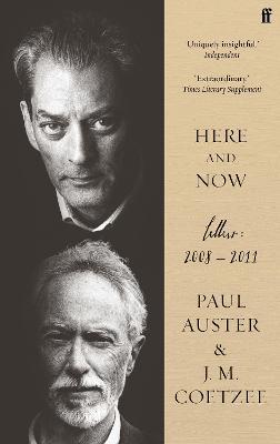 Here and Now - J.M. Coetzee,Paul Auster - cover