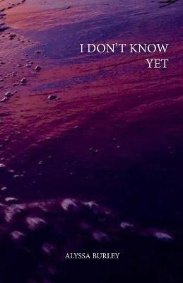 i don't know yet - Alyssa Burley - cover