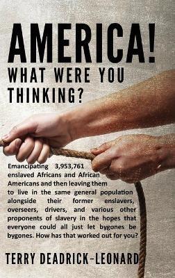 America! What Were You Thinking?: Emancipating 3,953,761 enslaved Africans and African Americans and then leaving them to live in the same general population alongside their former enslavers, overseers, drivers, and various other proponents of slavery in the hopes that everyone could all j - Terry Deadrick-Leonard - cover
