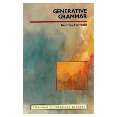 Generative Grammar - Geoffrey Horrocks - cover