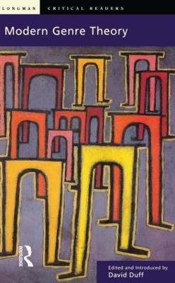 Modern Genre Theory - David Duff - cover