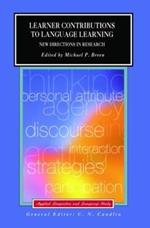 Learner Contributions to Language Learning: New Directions in Research
