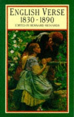 English Verse 1830 - 1890 - Bernard Richards,Alastair Fowler,Brian Richards - cover
