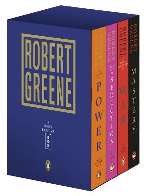 Robert Greene 4-Book Boxed Set: The 48 Laws of Power; The Art of Seduction; The 33 Strategies of War; Mastery - Robert Greene - cover