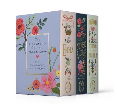 The Jane Austen Gift Set: A Puffin in Bloom 3-Book Collection: Pride and Prejudice, Emma, and Sense and Sensibility - Jane Austen - cover