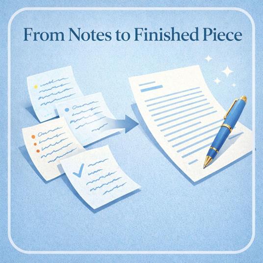 From Notes to Finished Piece