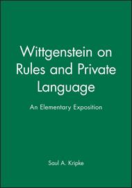 Wittgenstein on Rules and Private Language: An Elementary Exposition