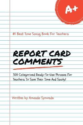 Report Card Comments - Amanda Symonds - cover