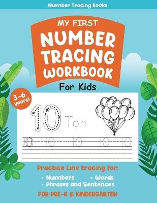 My First Number Tracing Workbook for Kids - cover