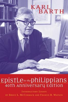 The Epistle to the Philippians, 40th Anniversary Edition - Karl Barth - cover
