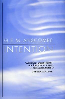 Intention - G. E. M. Anscombe - cover