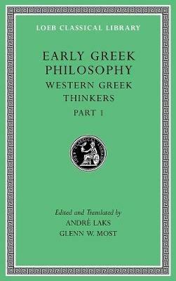 Early Greek Philosophy, Volume IV: Western Greek Thinkers, Part 1 - cover