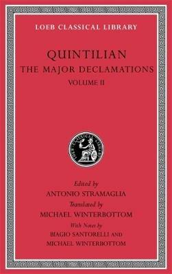The Major Declamations, Volume II - Quintilian - cover
