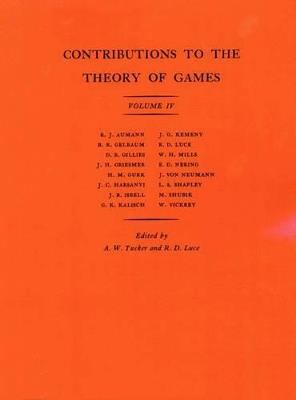 Contributions to the Theory of Games (AM-40), Volume IV - cover