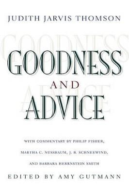 Goodness and Advice - Judith Jarvis Thomson - cover