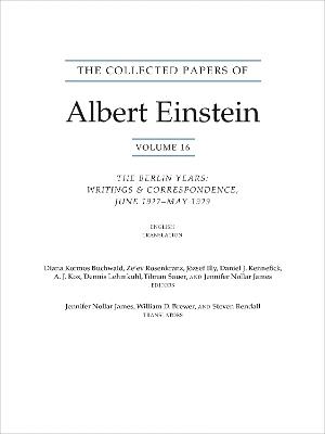 The Collected Papers of Albert Einstein, Volume 16 (Translation Supplement): The Berlin Years / Writings & Correspondence / June 1927-May 1929 - Albert Einstein - cover