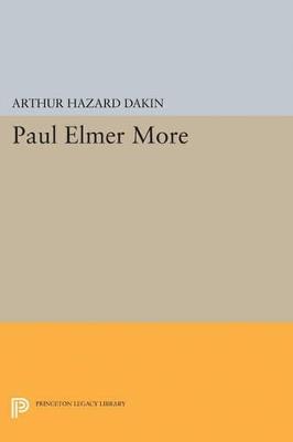 Paul Elmer More - Arthur Hazard Dakin - cover