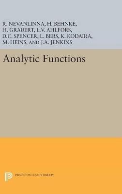 Analytic Functions - Lars Valerian Ahlfors - cover