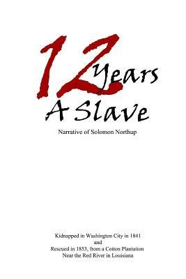 12 Years a Slave - Solomon Northup - cover