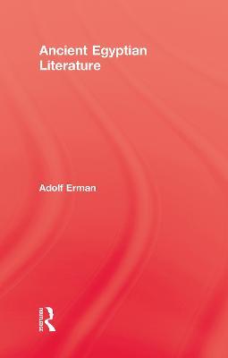 Ancient Egyptian Literature - Adolf Erman - cover