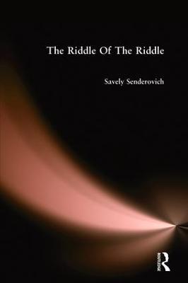 Riddle Of The Riddle - Senderovich - cover
