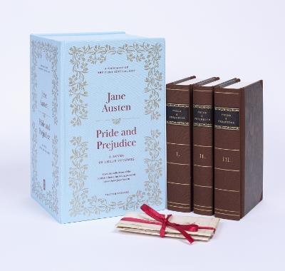 Pride and Prejudice: (British Library Deluxe Facsimile Edition) A Novel in Three Volumes - Jane Austen - cover