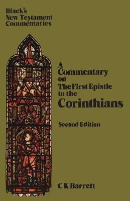 First Epistle to the Corinthians - C. K. Barrett - cover